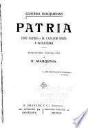 Patria. Finis patriae. El cazador Simón. A Inglaterra