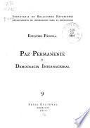 Paz permanente y democracia internacional ...