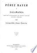 Pérez Bayer y Salomanca