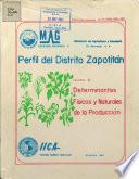 Perfil del Distrito Zapotitan Volumen II Determinantes Fisicos y Naturales de la Produccion