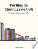 Perfiles de ciudades de USA libro para colorear para niños 1