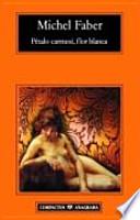 Pétalo carmesí, flor blanca