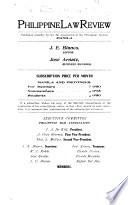 Philippine Law Review