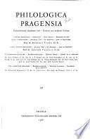 Philologica Pragensia