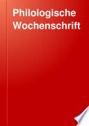 Philologische Wochenschrift