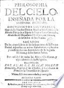 Philosophia del cielo enseñada por la sabiduria increada