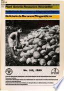 Plant Genetic Resources Newsletter
