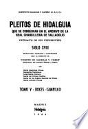 Pleitos de hidalguía que se conservan en el Archivo de la Real Chancillería de Valladolid