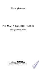 Poemas a ese otro amor