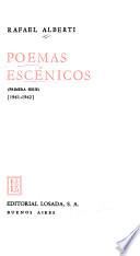 Poemas escénicos: ser. 1961-62