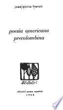 Poesía americana precolombina