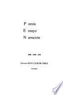 Poesía, ensayo, narración