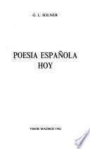 Poesía española hoy