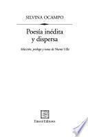 Poesía inédita y dispersa