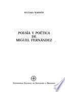 Poesía y poética de Miguel Fernández