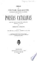 Poesías catalanas con la traducción castellana en prosa ó verso