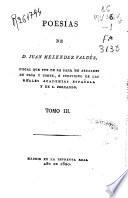 Poesías de Juan Melendez Valdés