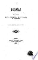 Poesias de la señora doña Vicenta Maturana de Gutierrez