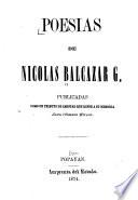Poesias de Nicolas Balcazar G.