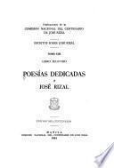 Poesías dedicadas a José Rizal