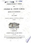 Poesias jocosas y serias del ce̲lebre Dr. Vicens Garci̲a, Rector de Vallfogona
