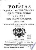 Poesias sagradas y profanas