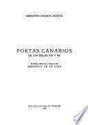 Poetas canarios de los siglos XIX y XX.
