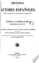 Poetas castellanos anteriores al siglo XV
