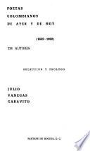 Poetas colombianos de ayer y de hoy (1652-1992)