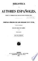 Poetas líricos de los siglos XVI y XVII