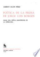 Poética de la prosa de Jorge Luis Borges