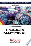 Policía Nacional. Escala Básica. Temario. Volumen 2