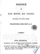Polinice, o, Los hijos de Edipo