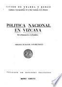 Política nacional en Vizcaya
