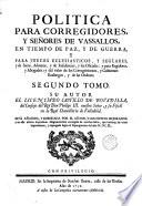 Política para Corregidores y Señores Vasallos