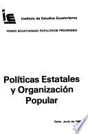 Políticas estatales y organización popular