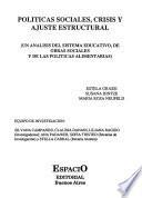 Politicas sociales, crisis y ajuste estructural