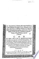 Por Do Francisca María Belvis, Cordova, Colòn, Mendoza, Portugal y Torres, Marquesa de Belgida ...Con el Real Fisco de su Magestad, como successor en los derechos de Doña Mariana Belvis, Escrivà, Zapata y Moncada, muger que fue de D. Manuel Exarch de Belvis, Melo de Ferreira, Marques de Benavites; y aora de D. Thomas de Cavanillas, Conde de Casal, en fuerça de la confiscacion, que por el crimen de lesa Magestad se les hizo de los bienes de entambos. Sobre la herencia de dicho Marquès de Benavites, con sus frutos, y rentas desde la muerte de aquel, cuyos bienes possee oy dicho Real Fisco