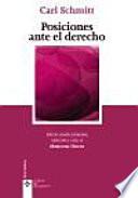Posiciones ante el derecho
