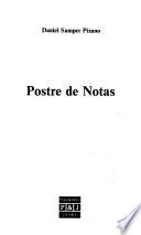 Postre de notas