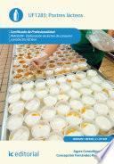 Postres lácteos. INAE0209