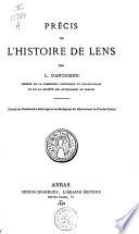 Précis de l'histoire de Lens