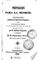 Preparación para la muerte, o, Consideraciones sobre las verdades eternas