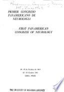 Primer Congreso Panamericano de Neurología