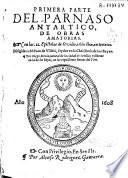 Primera parte del Parnaso Antartico, de obras amatorias