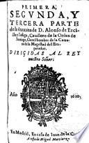 Primera, segunda y tercera parte de la Araucana