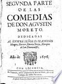 Primera (-tercera) parte de Comedias de D. A. Moreto y Cabaña