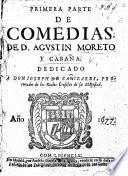 Primera (-tercera) parte de Comedias de D. A. Moreto y Cabaña