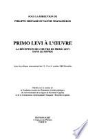 Primo Levi à l'oeuvre