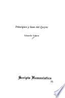 Principios y fines del Quijote